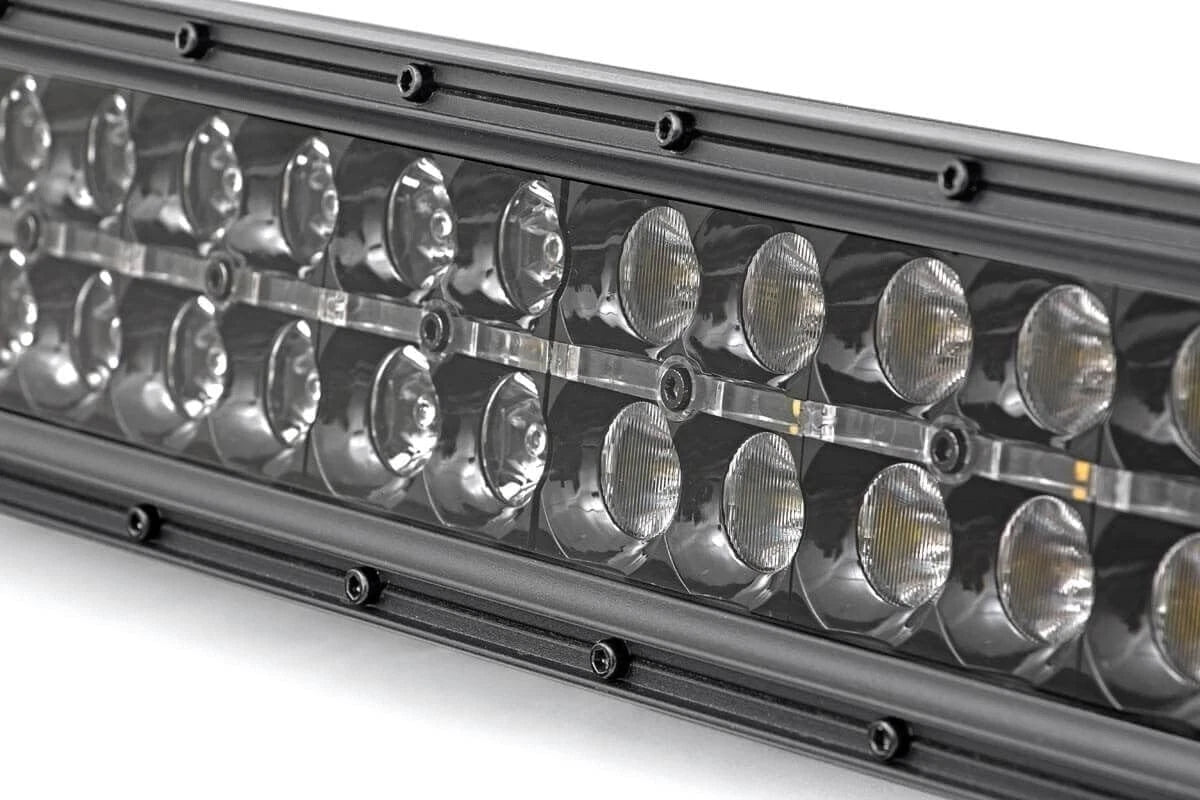 Rough Country 20" Black Series Dual Row LED CREE Light Bar | White DRL - 70920BD