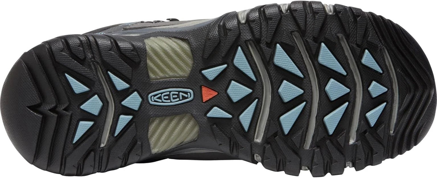 KEEN Women Targhee 3 Mid Height Waterproof Hiking Magnet/Atlantic Blue Size 5