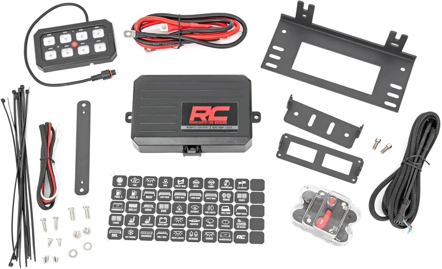 Rough Country 8-Gang Universal Multiple Light Controller - 70970A