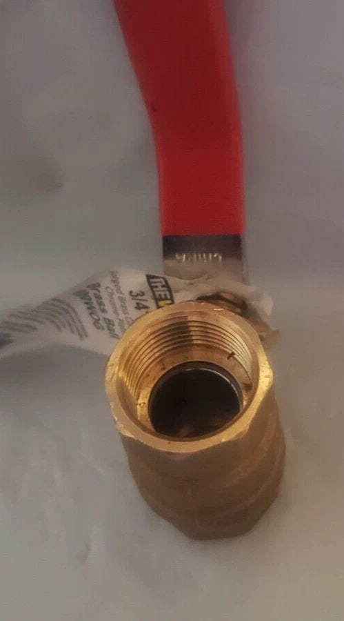 NEW - TheWorks 3/4 in. Brass FIP x FIP Threaded Full Port Ball Valve LFBV104