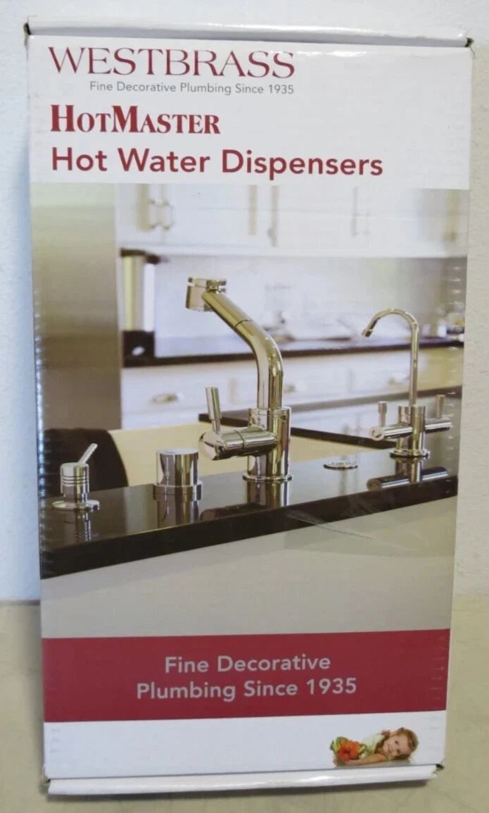 NEW Westbrass Victorian Hot & Cold Water Dispenser - D205-NL-01 Polished Brass