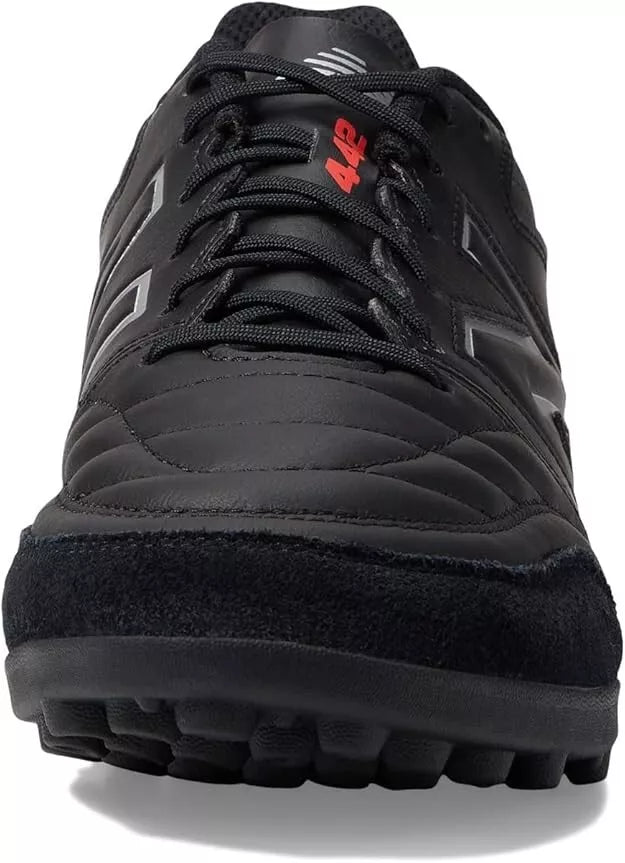 New Balance Men's 442 V2 Team TF Soccer Shoe, Black/White, Medium, Size 12