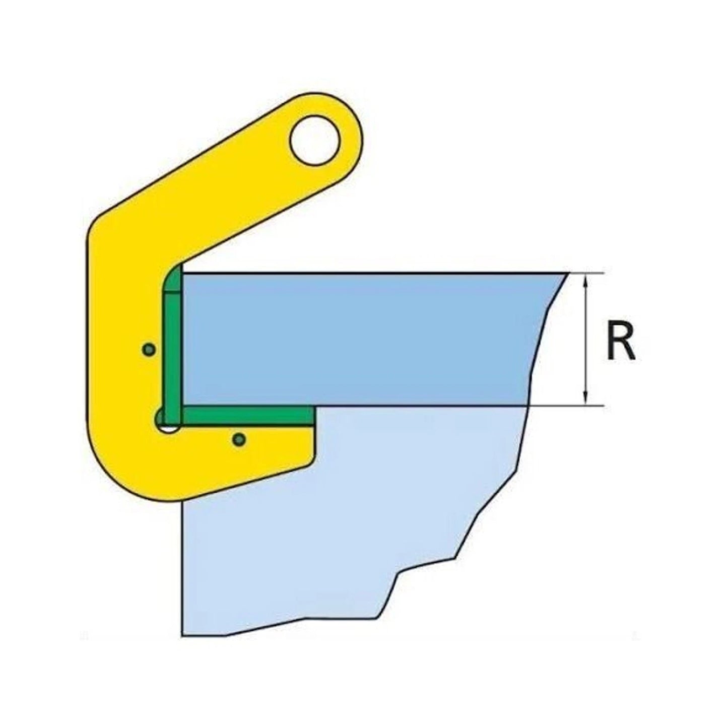 LiftingGear.UK QH Horizontal Clamp With Protection 3 Ton Jaw Opening 0-40mm 3Ton