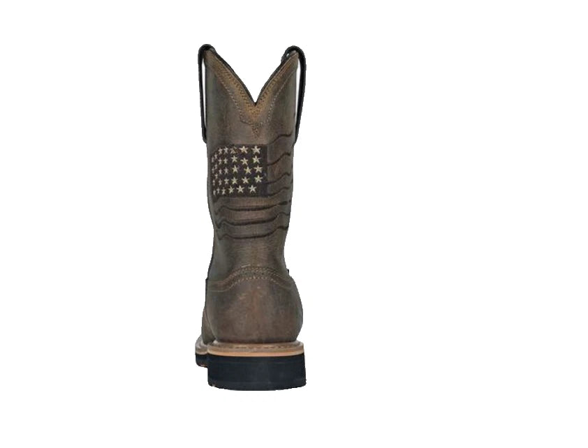 NEW Hoss Boots Mens Brown Leather Rushmore CT EH WP PR Western Work Boots