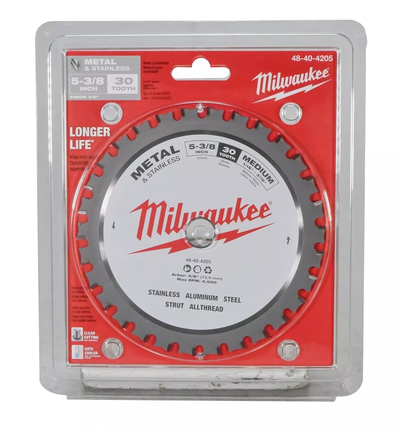 Milwaukee Tool 48-40-4205 5-3/8 In. 30 Tooth Metal And Stainless Cutting