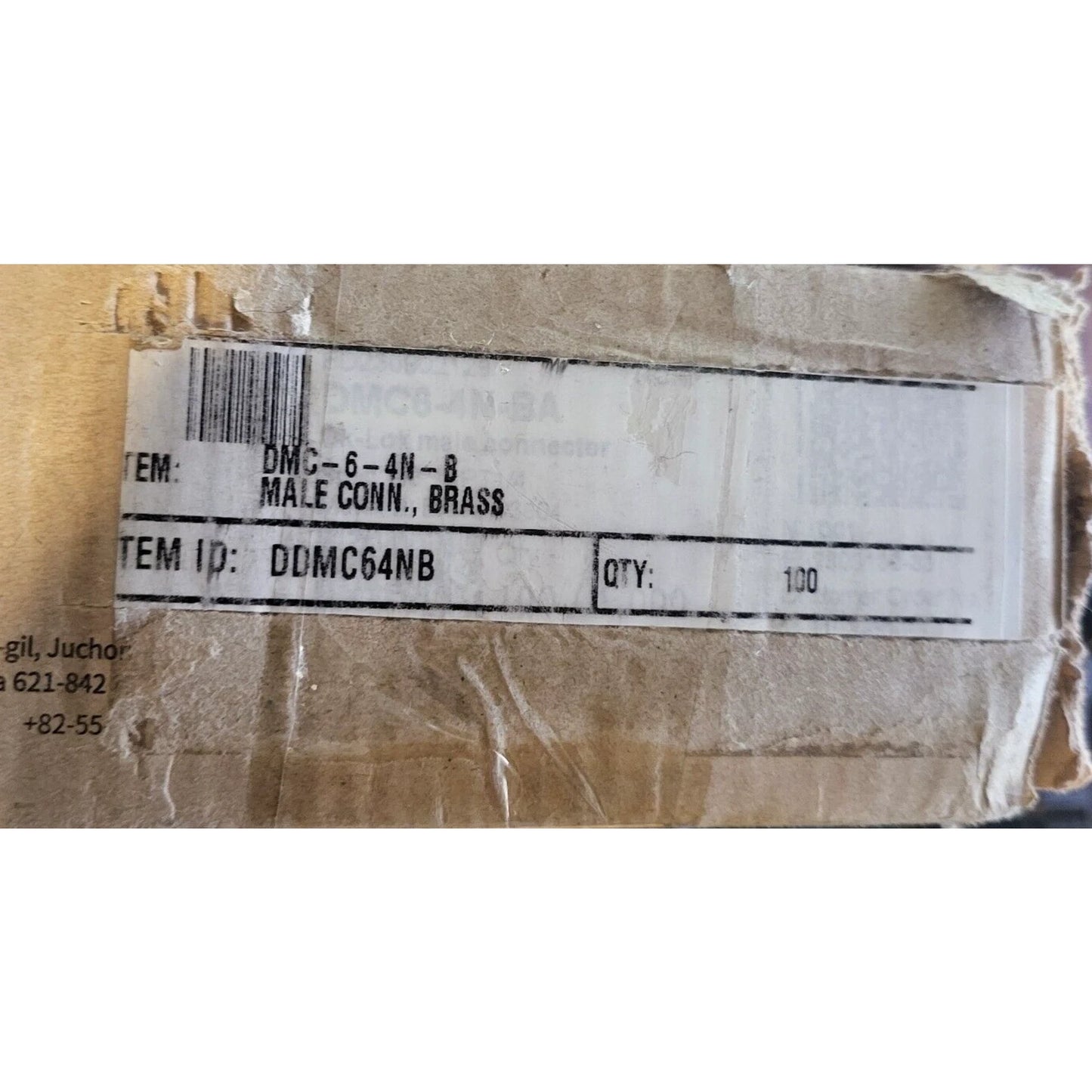 DK-LOK DMC-N 3/8 x 1/4 in. OD Tube x MNPT Reducing Brass Compression Qty 100