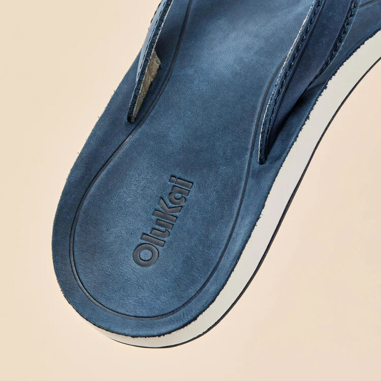 NEW - OluKai Women's Southshore Flip-Flop, Mood Indigo/Mood Indigo, 10