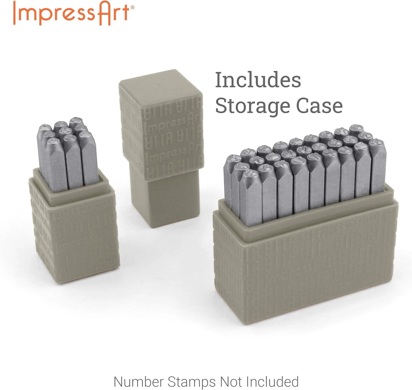 ImpressArt Typewriter Font Metal Letter Stamps, 3mm Lowercase Steel Alphabet Pun