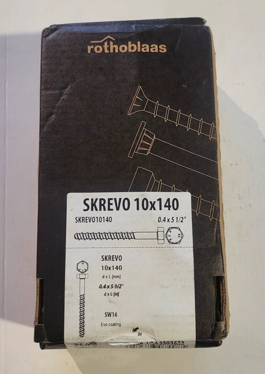 rothoblaas SKS EVO SCREW ANCHOR FOR CONCRETE PLUG 10X140 SKR10140