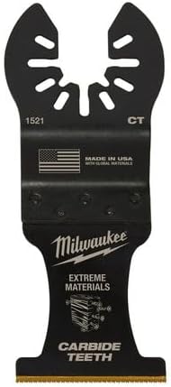 Milwaukee Open-Lok 3.58 in. L X 1-3/8 in. W Carbide Open-Lok Oscillating Blade Extreme Material 3 pk