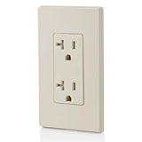 Leviton T5825 20 Amp Decora Tamper-Resistant Duplex Electrical Wall Outlet - Light Almond