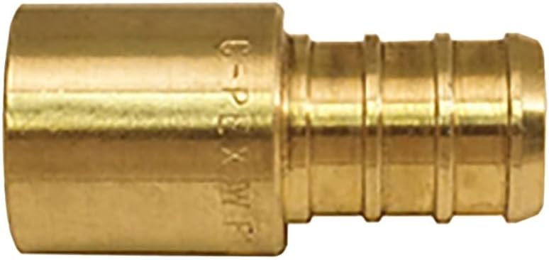 Apollo Apxms121210pk Pex-b Barb Adapter, Brass, 1/2 Inch