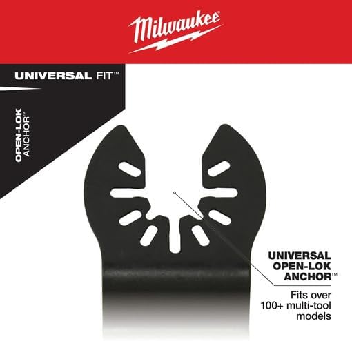 Milwaukee Open-Lok 3.58 in. L X 1-3/8 in. W Carbide Open-Lok Oscillating Blade Extreme Material 3 pk