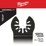 Milwaukee 1-1/4 in. W Bi-Metal Open-Lok Oscillating Blade Multi-Material 1 pk