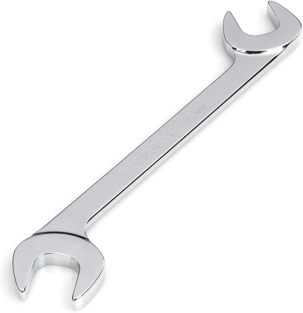 TEKTON 19 mm Angle Head Open End Wrench | WAE84019 | Made in USA