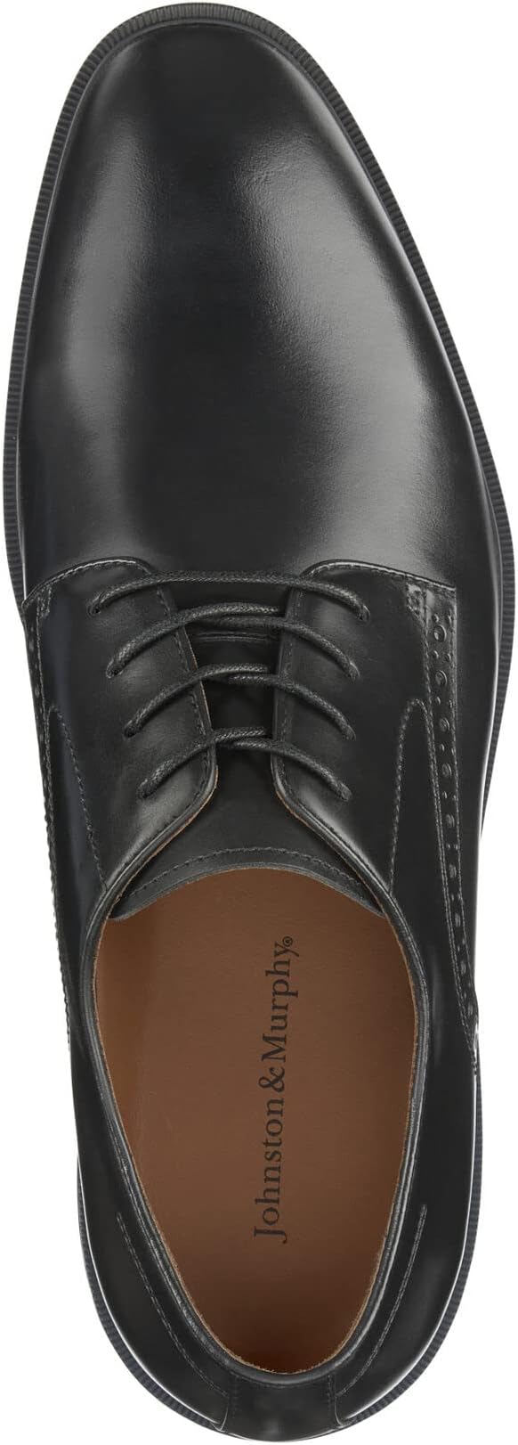 Johnston & Murphy Men's Ronan Plain Toe Black Smooth Full Grain 11.5 M US