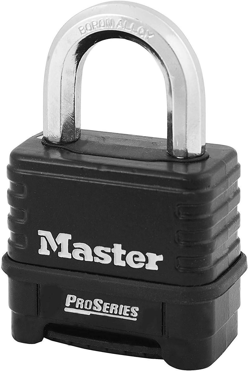 Master Lock 1178D 4 Pack 2-1/4in. ProSeries Zinc Die-Cast Resettable Combination Padlock, Black