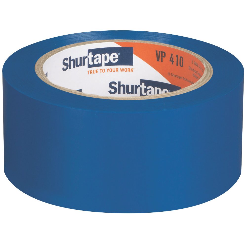 AGN 202836 Shurtape VP-410 Vinyl Film Tape: 2" x 36 yd., Dark Blue