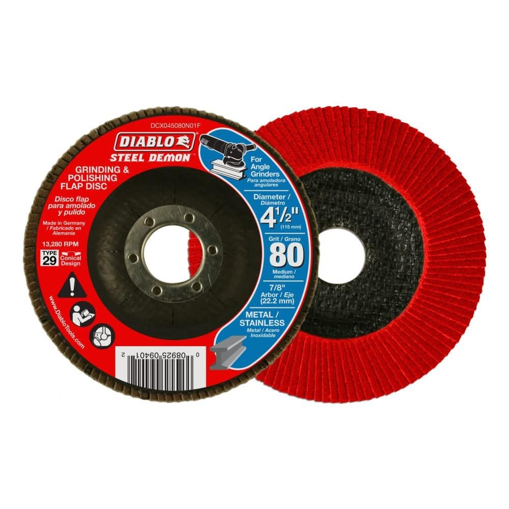 DCX045080N01F 4-1/2" Flap Disc 80G