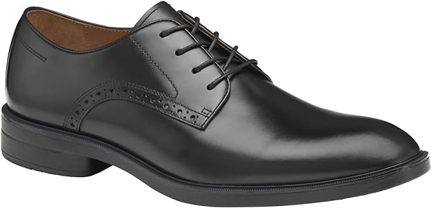 Johnston & Murphy Men's Ronan Plain Toe Black Smooth Full Grain 11.5 M US