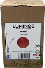 Luminos LUM1119 - Sunset- Oudoor Water-Based Wood Finish Stain Protector BIO-Based Protector - Orange 1QT