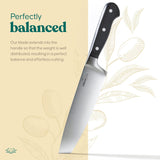 Olive Joy Chef Knife, 8 Inch Kitchen Knife, Professional Chefs Knife with Sheath in Gift Box, Great for Chopping, Cutting and Slicing Meat, Vegetables