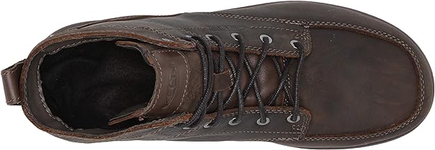 KEEN Utility Men's San Jose 6" Alloy Toe Waterproof Wedge Work Boots, Cascade Brown/Black, 11 Wide