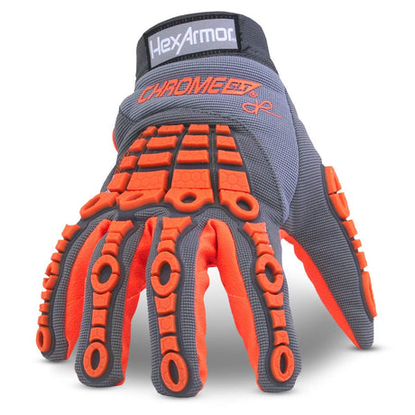 HexArmor Cut-Resistant Impact Protection Work Gloves | Chrome SLT ﾮ Series 4071 | Large