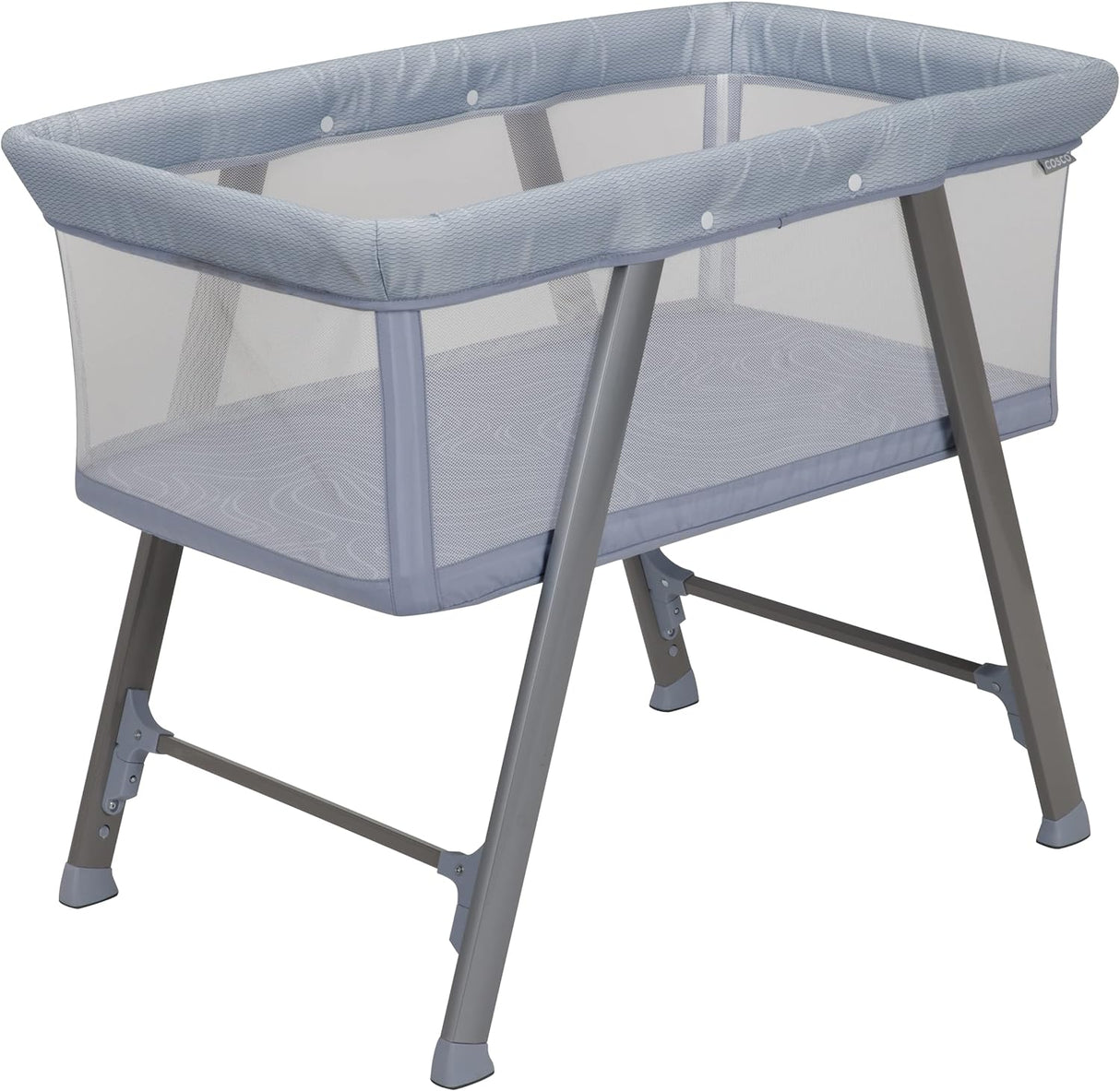 Cosco SleepAway Bassinet, Breathable mesh Sides Provide Increased air Flow and Keep Baby Cooler, Organic Waves