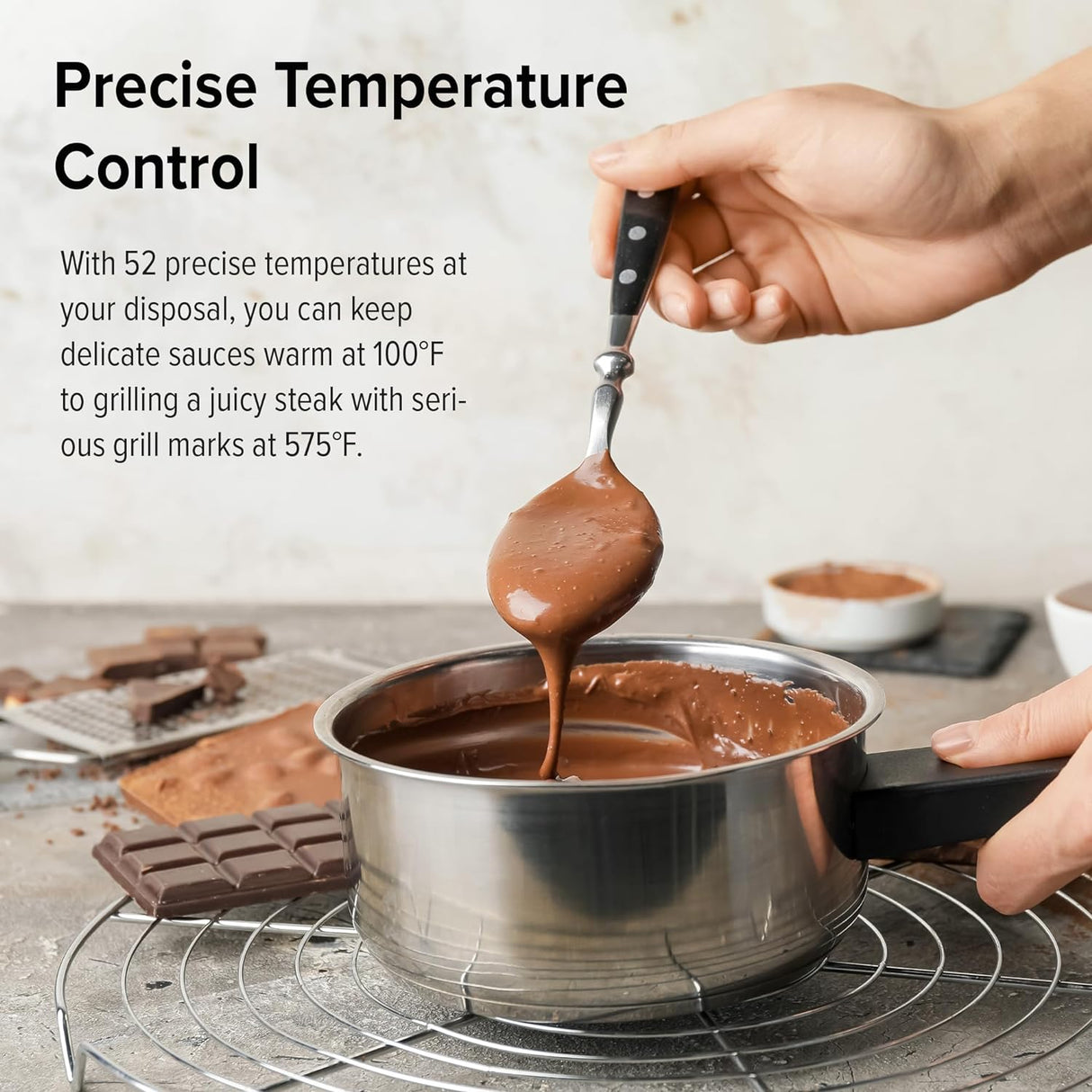 Nuwave Pro Chef Induction Cooktop, Portable, Large 8ﾔ Heating Coil, Temp Settings from 100ﾰF - 575ﾰF, Perfect for Commercial & Professional Settings, NSF-Certified, Shatter-Proof Ceramic Glass Surface