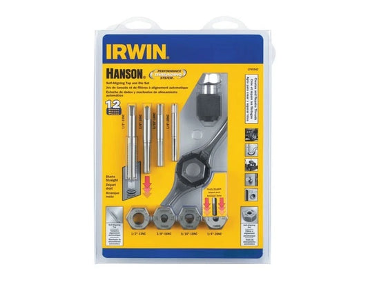 Irwin Hanson (1765542) Self-Aligning Tap and Die Set (12 Pieces)