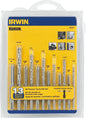IRWIN Tools HANSON 80187 All-Purpose Bit with Tap 13 Piece Set