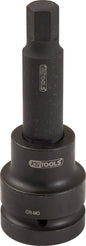 KS TOOLS 3/4 impact bit socket, hexagon, long, 24mm