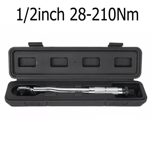 1/2" Drive Micrometer Adjustable Torque Wrench (28 - 210 Nm)