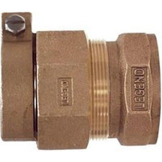 Water Service Coupling, Lead-Free, CTS PAK x FIP, 1-In.