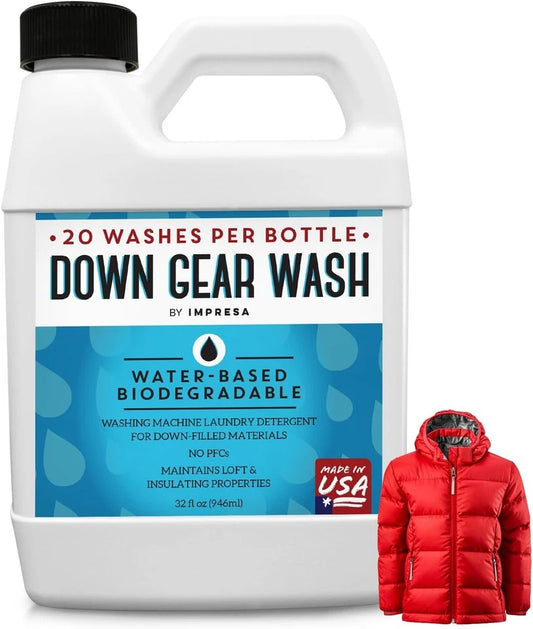 20 Loads - Concentrated Down Gear Wash Water-Based Detergent for Down-Filled