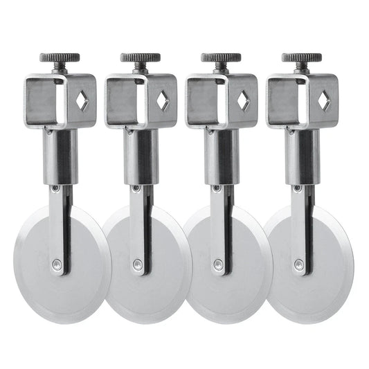 Multi Wheel Adjustable Dough Cutter with Lock - 2.2 in. Diameter. Straight Edge