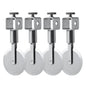 Multi Wheel Adjustable Dough Cutter with Lock - 2.2 in. Diameter. Straight Edge