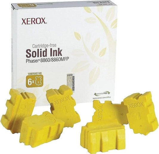 Xerox Phaser 8860/8860 MFP Yellow Solid-Ink - 6 Sticks - 108R00748