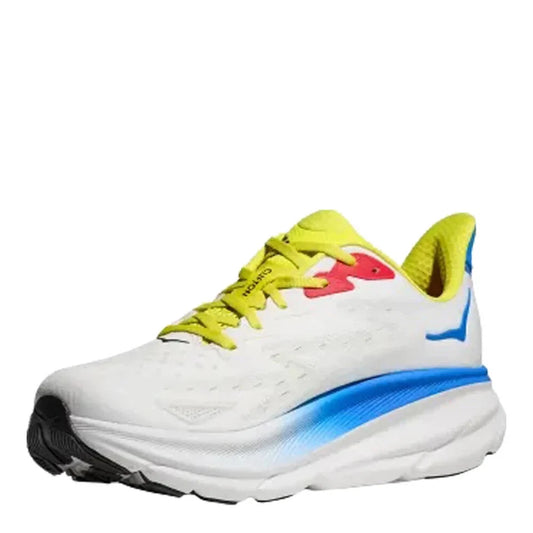 Hoka Men's Clifton 9 Shoes - White/Virtual Blue Size 9 D