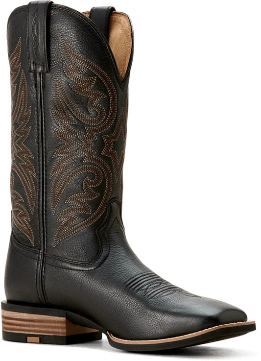Ariat Men's Black Carbon Ricochet Cowboy Boot Size 13