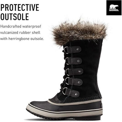 Sorel Joan of Arctic Women's Leather Winter Boots - Black, US 7