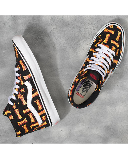 Size 12 - VANS Thrasher x Skate Sk8- High Allover Thrasher Logo Limited-Edition
