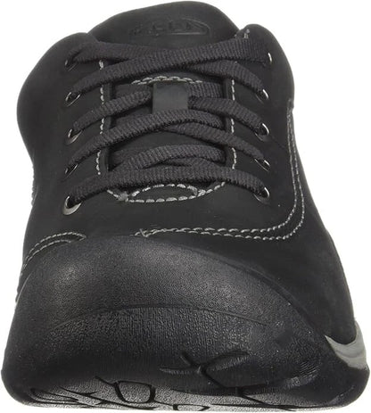 KEEN Women's Presidio 2 Leather Low Height Oxfords Black/Steel Grey Size 5 Med