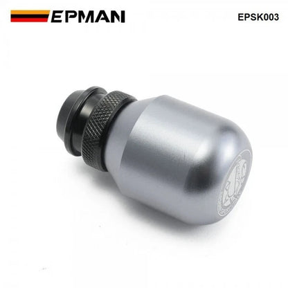 NEW EPMAN Universal Aluminum Height Adjustable Shift Knob TITANIUM FREE SHIPPING
