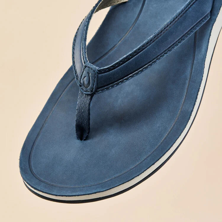 NEW - OluKai Women's Southshore Flip-Flop, Mood Indigo/Mood Indigo, 10