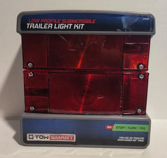 TowSmart Universal Low Profile Trailer Light Kit Plastic Red 80" 1433