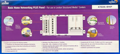 Leviton Structured Media Basic Home Networking PLUS Panel 2GHZ 47606-BNP