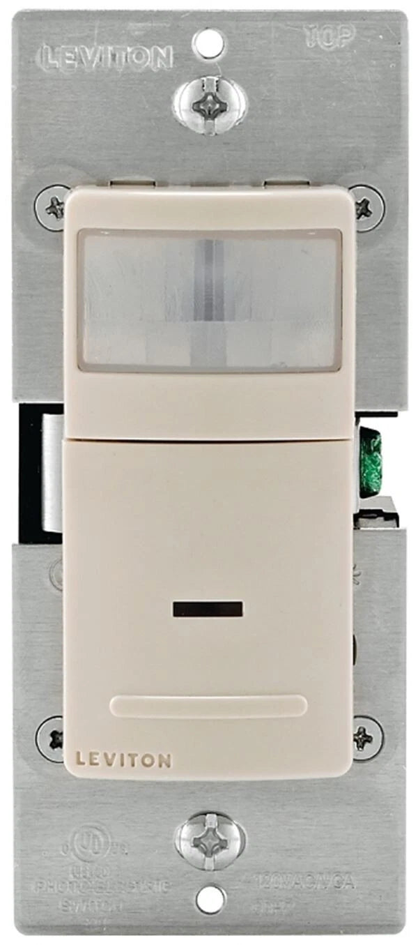 Leviton Single Pole Motion Sensor Light Switch DOS02-1LT , Light Almond