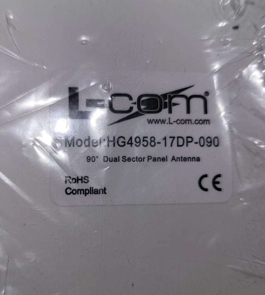 L-Com HG4958-17DP-090 4.9-5.8 GHz Dual Polarity 17dBi Sector Antenna